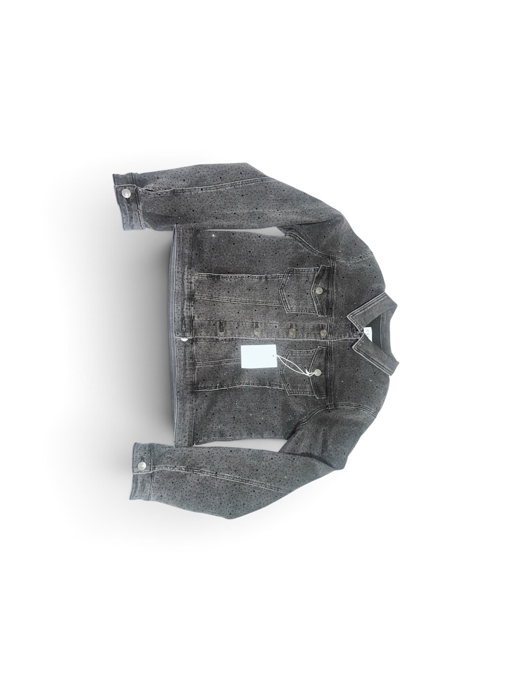 Womens Grey Washed Denim Jacket - Brand Unspecified